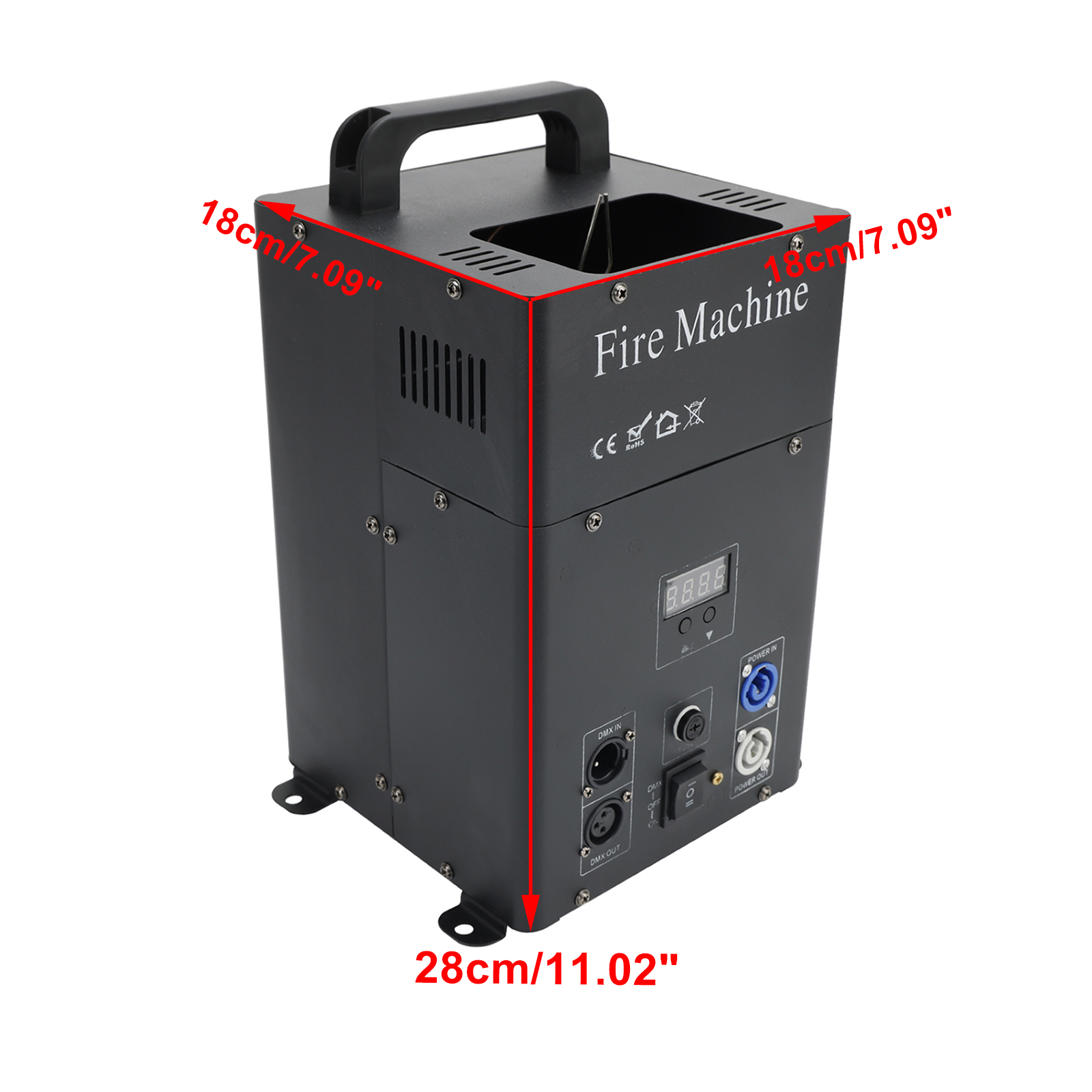 DMX Flame Thrower Projector Single Head Spray Fire Machine For Stage Performance Series
