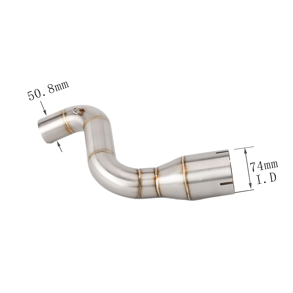 XLYWKJ For KTM Duke 200 2020-2023 200 Duke / RC200 2020-2023 RC 200 Motorcycle Exhaust Pipe Muffler Middle Link Pipe, 1-Set