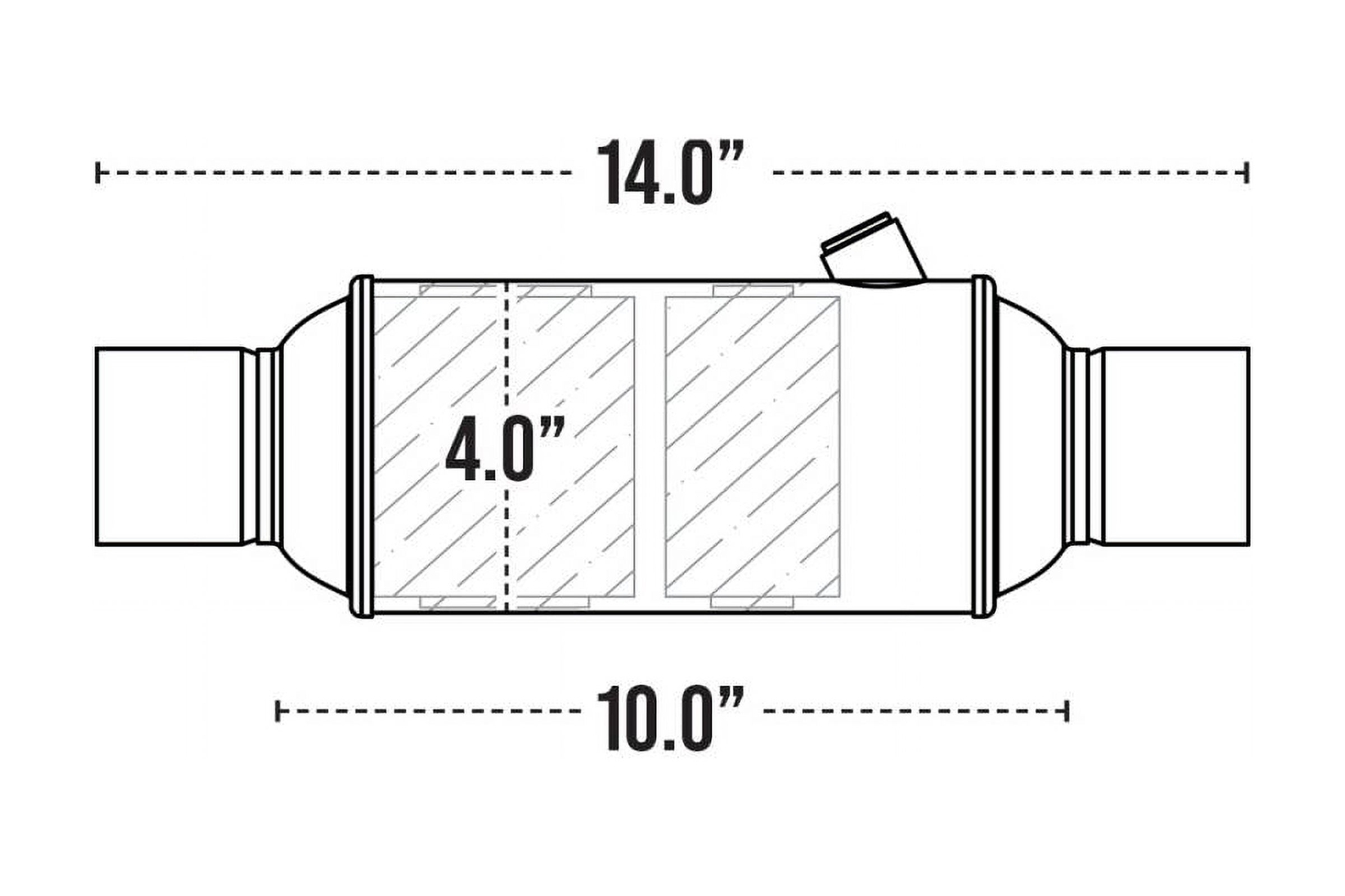 R-CAT - 1104 Series 1 Federal EPA-Compliant Catalytic Converter 4.0