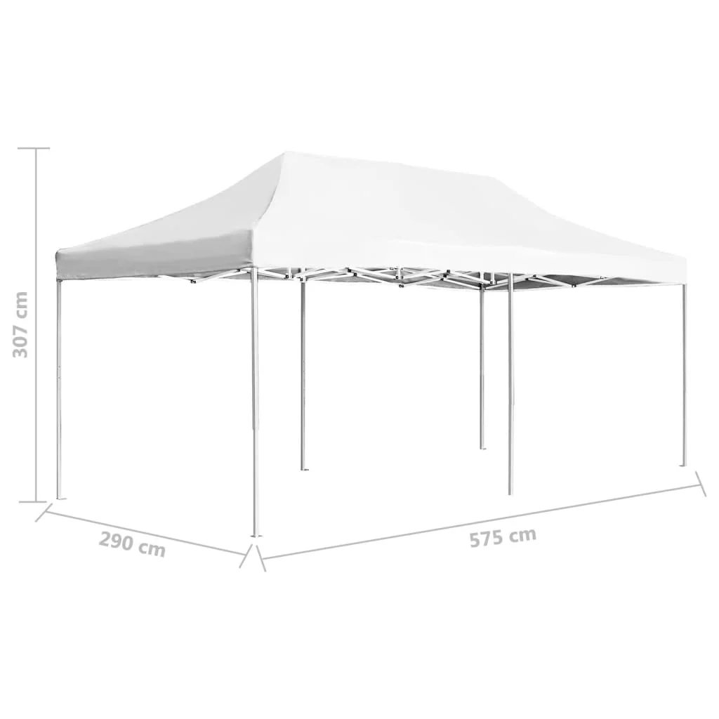 Professional Folding Party Tent Aluminum 19.7'x9.8' White