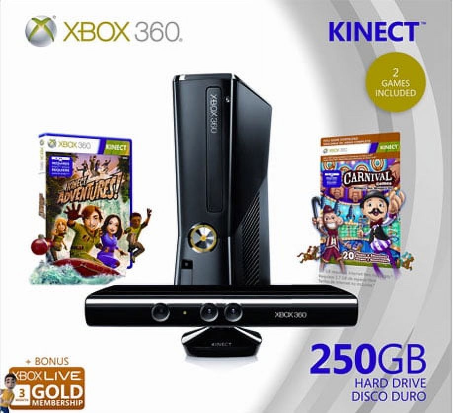 Xbox 360 250GB Bundle with Kinect (Used/Pre-Owned)