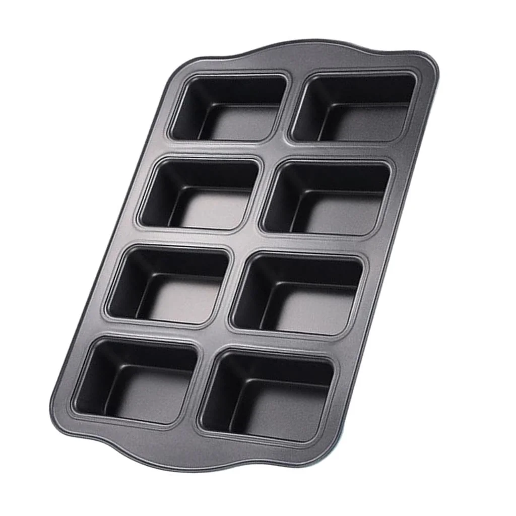Pan, Mini , Carbon Steel Meatloaf Mini Bread Cupcake Muffin Baking Pan Tray, Home Kitchen Restaurant Bakeware