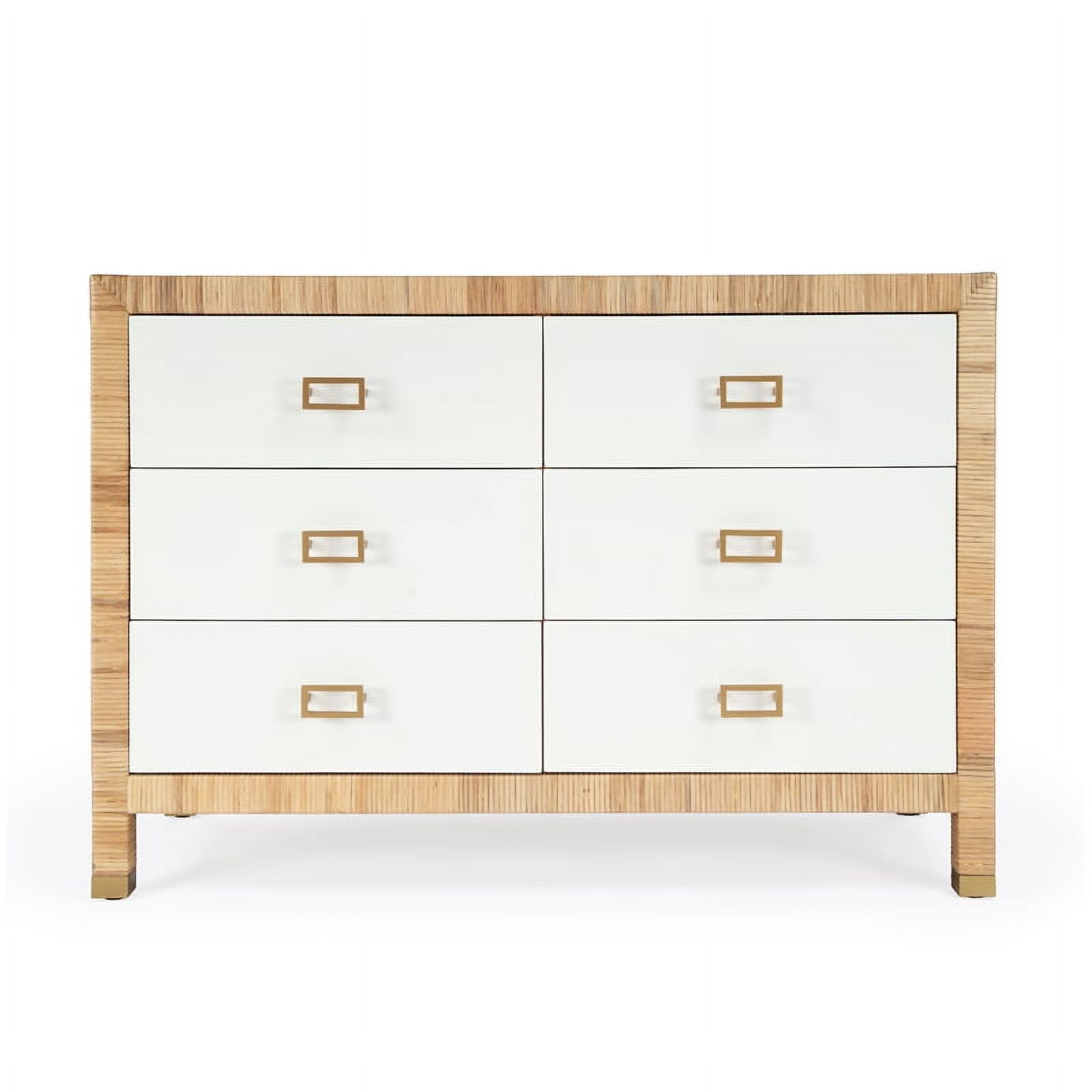 Home Square 3-Piece Wood Set with 2 Nightstands & 1 Dresser in Natural