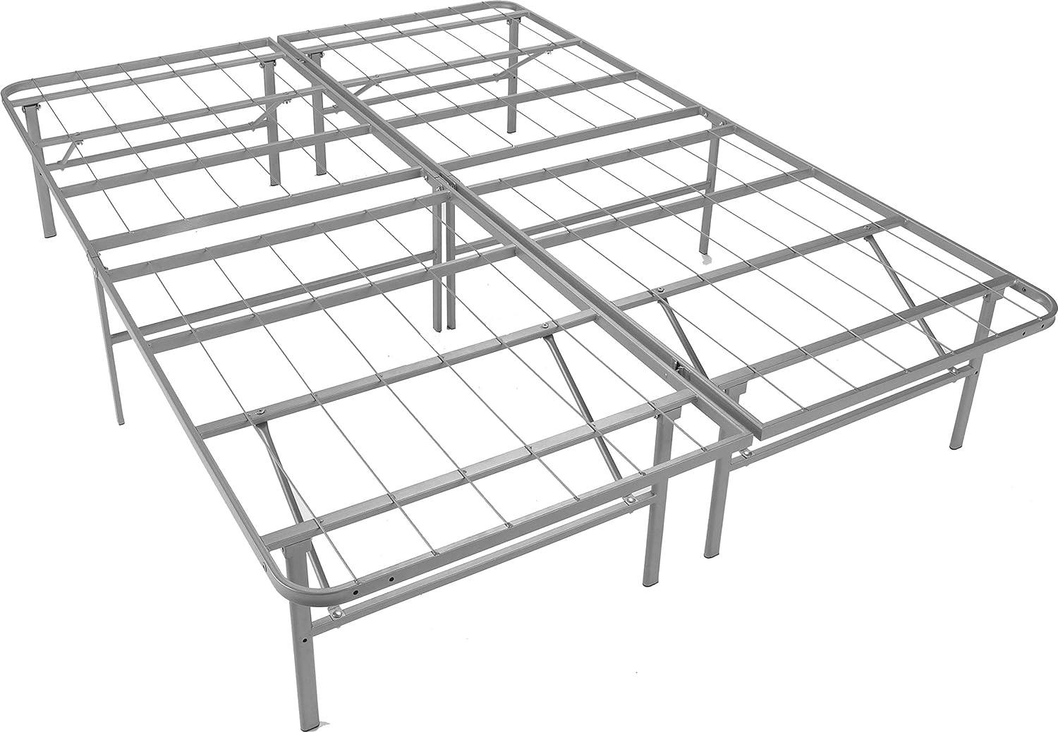 Platform Bed Frame - Foldable, Under-Bed Storage, No Tools Required, Supports 2000+ Lbs - Full XL Size