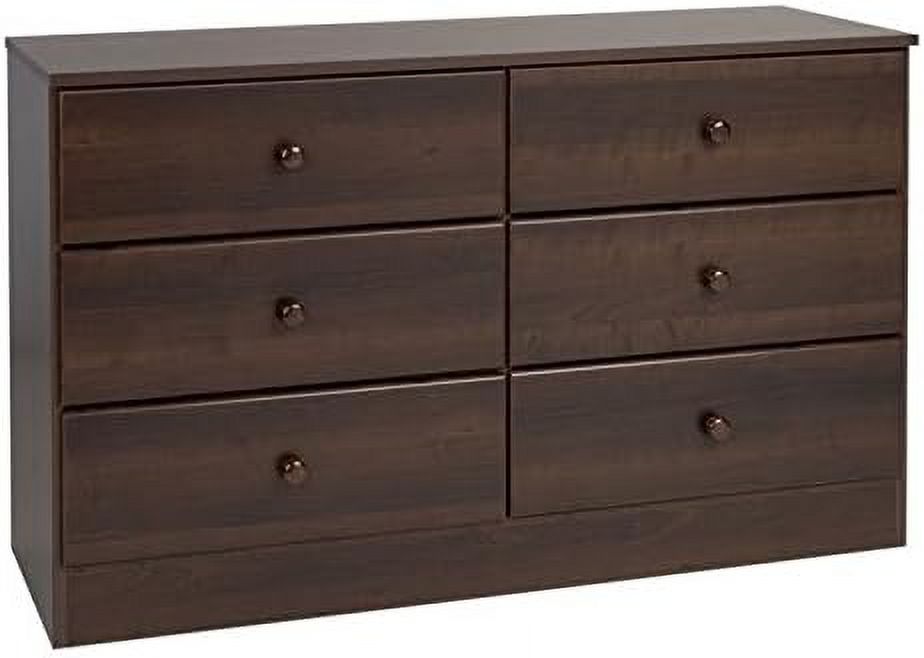 6 Drawer Double Dresser In Espresso