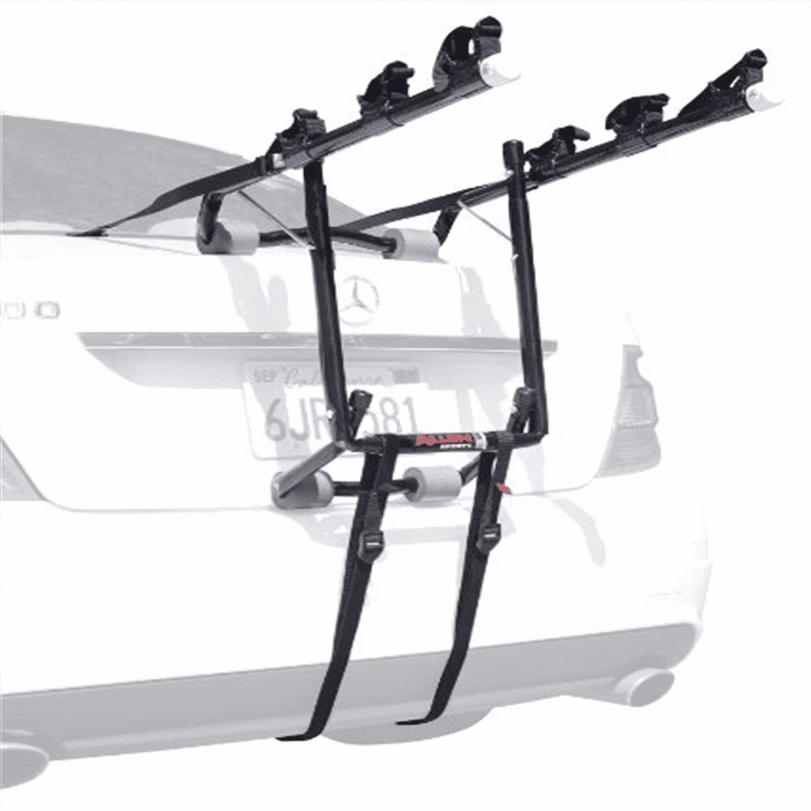 ALLEN Deluxe 3-Bike Trunk Mount Rack, Blk/ Silver 3 Bike Bike