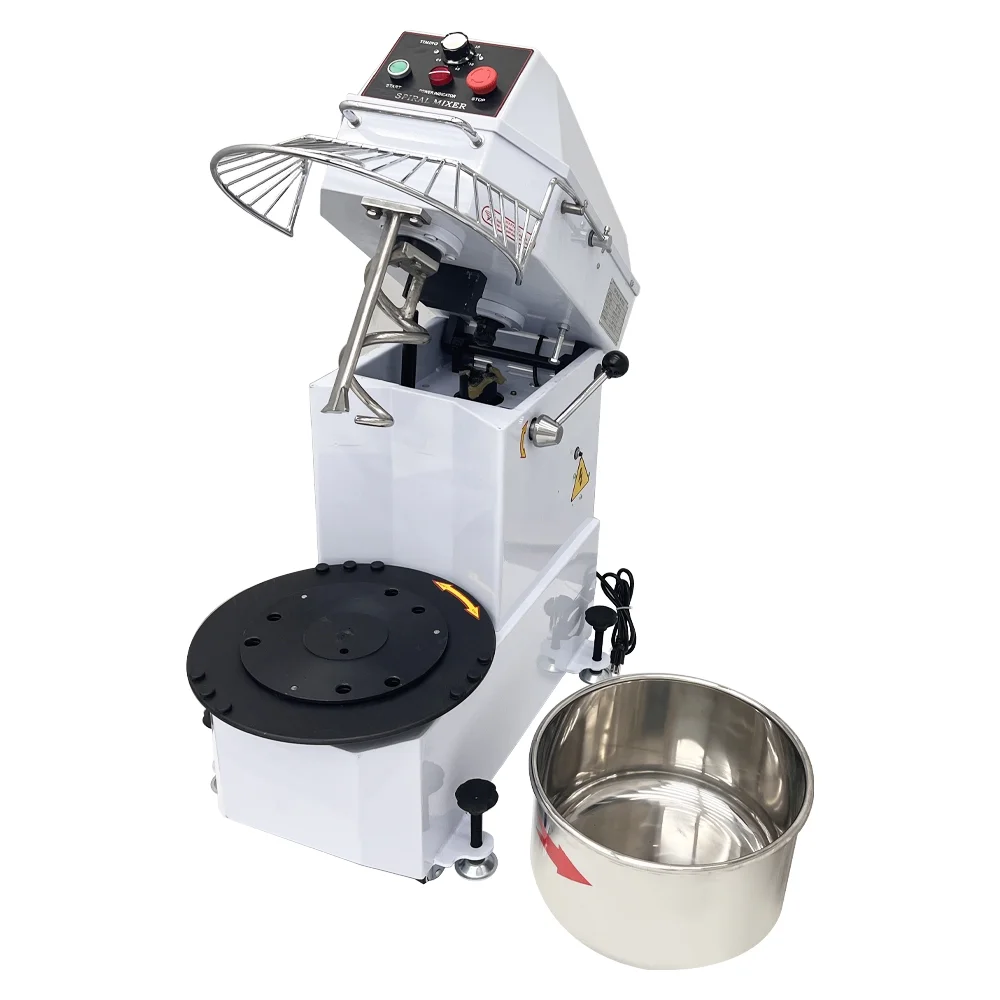 INTBUYING 20L Electric Dough Mixer Dual Rotating Dough Kneading Machine with Detachable Stainless Steel Bucket