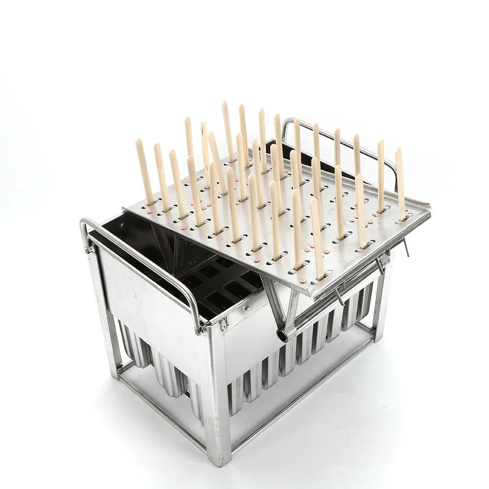 10/20/30Pcs Stainless Steel Ice Cream Sticks Mold Ice Popsicle Mold Pop Holder