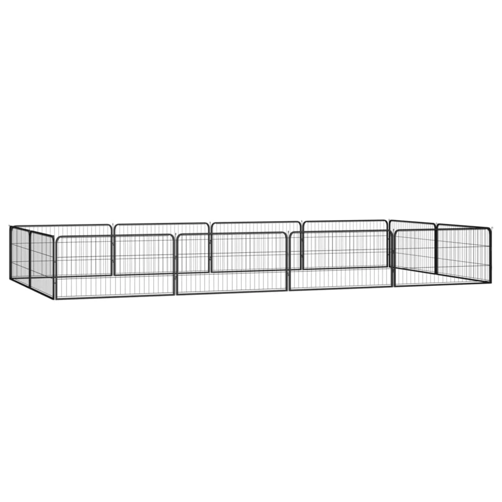 Gecheer 12-Panel Dog Playpen Black 39.4