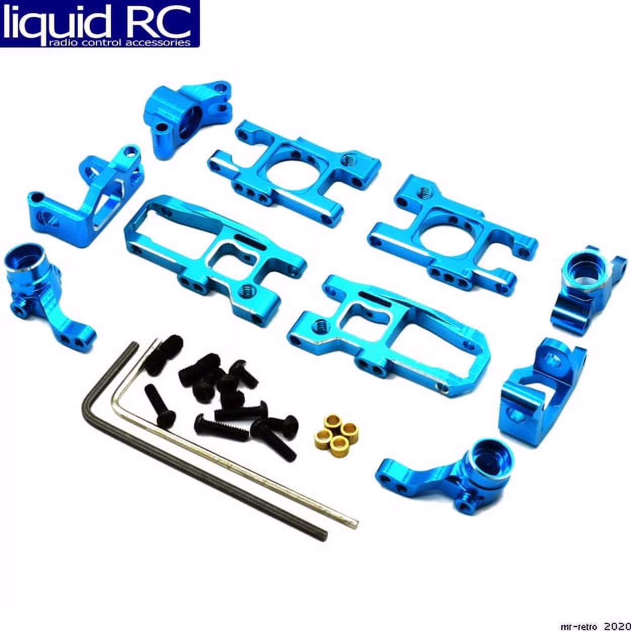 Hot Racing KMB9906 Aluminum Suspension Kit (blue) - Mini-Z Buggy