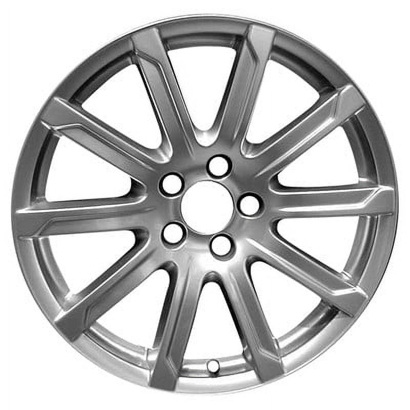 KAI 18 X 8 Reconditioned OEM Aluminum Alloy Wheel, All Painted Silver, Fits 2009-2009 Audi A4 Cabrio (Convertible)