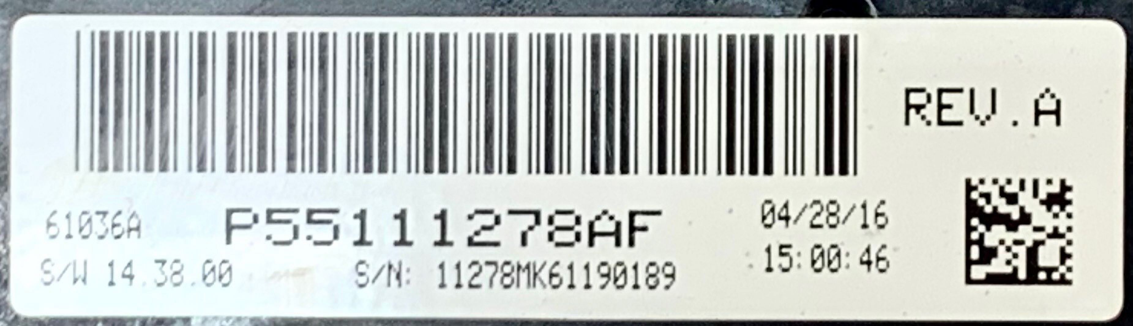 Pre-Owned 2011-2017 Jeep Compass Manual Temp Control w/ AC Bezel ID 55111278AF OEM (Good)