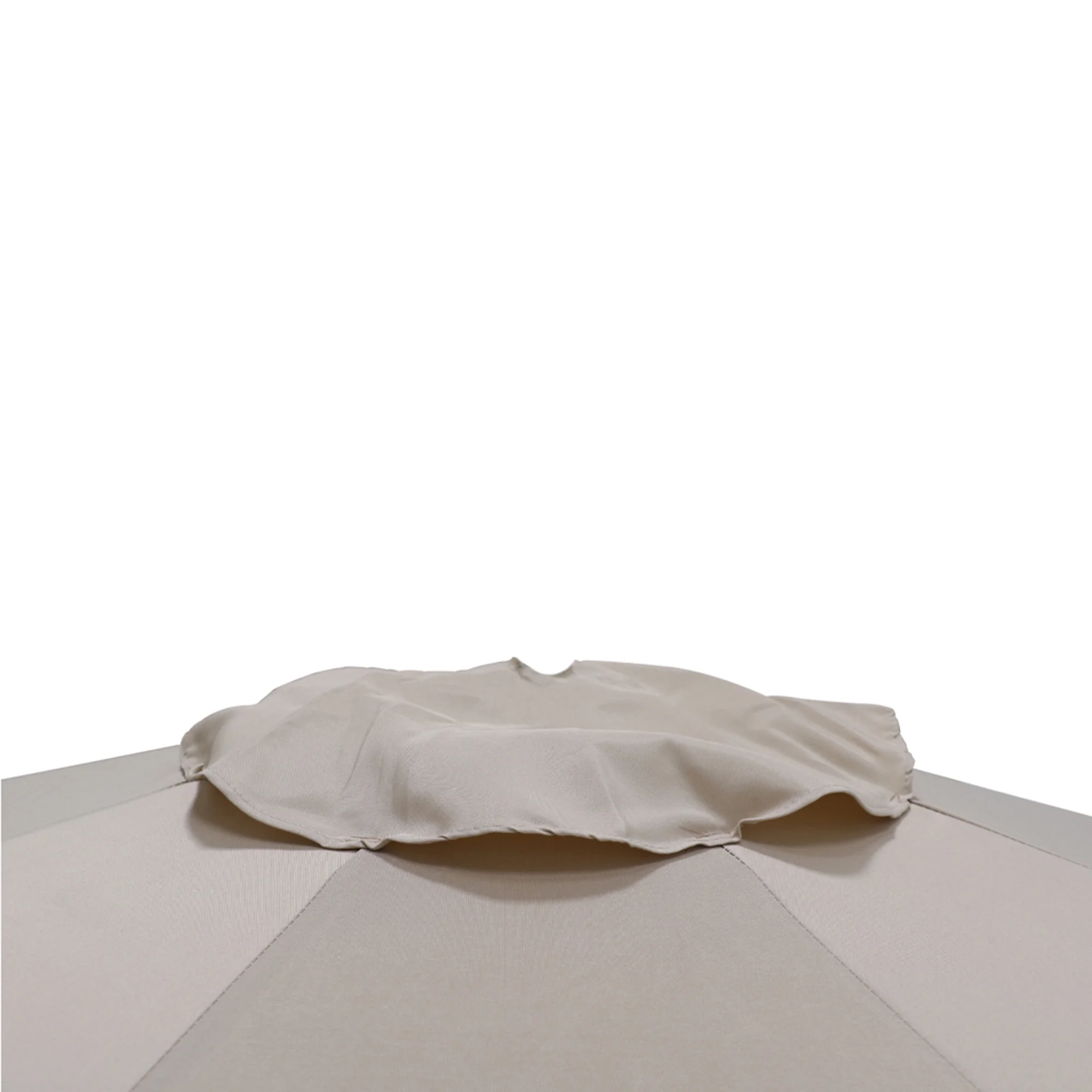 Pellebant Tan 10ft  Octagon 8 Umbrella Ribs Round Patio Offset Umbrella Replacement Canopy