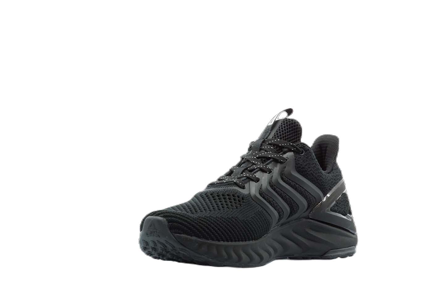 [E92557] Mens Peak Taichi Natural Black Running Shoes - 6