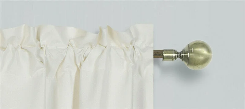 Persian collection matte not shiny 2 panels ivory solid blackout thermal rod pocket foam lined window curtain drape R64 84 length