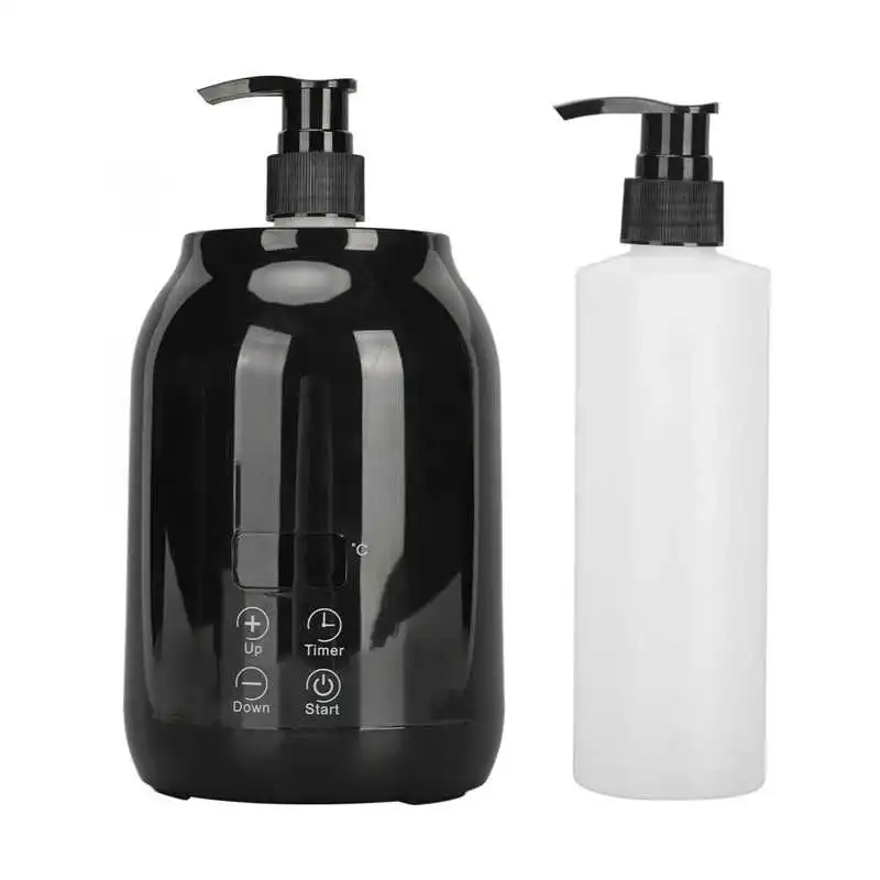 NEW Oil Bottle Heater LED Display Temperature Adjust Single Massage Oil Bottle Warmer 110‑240V