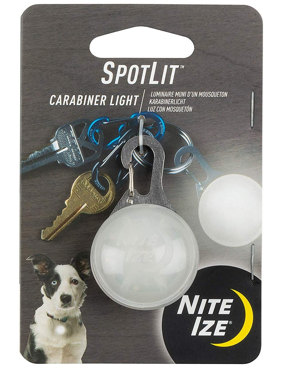 Nite Ize SLG-02-R6 SpotLit LED Carabiner Light, Each