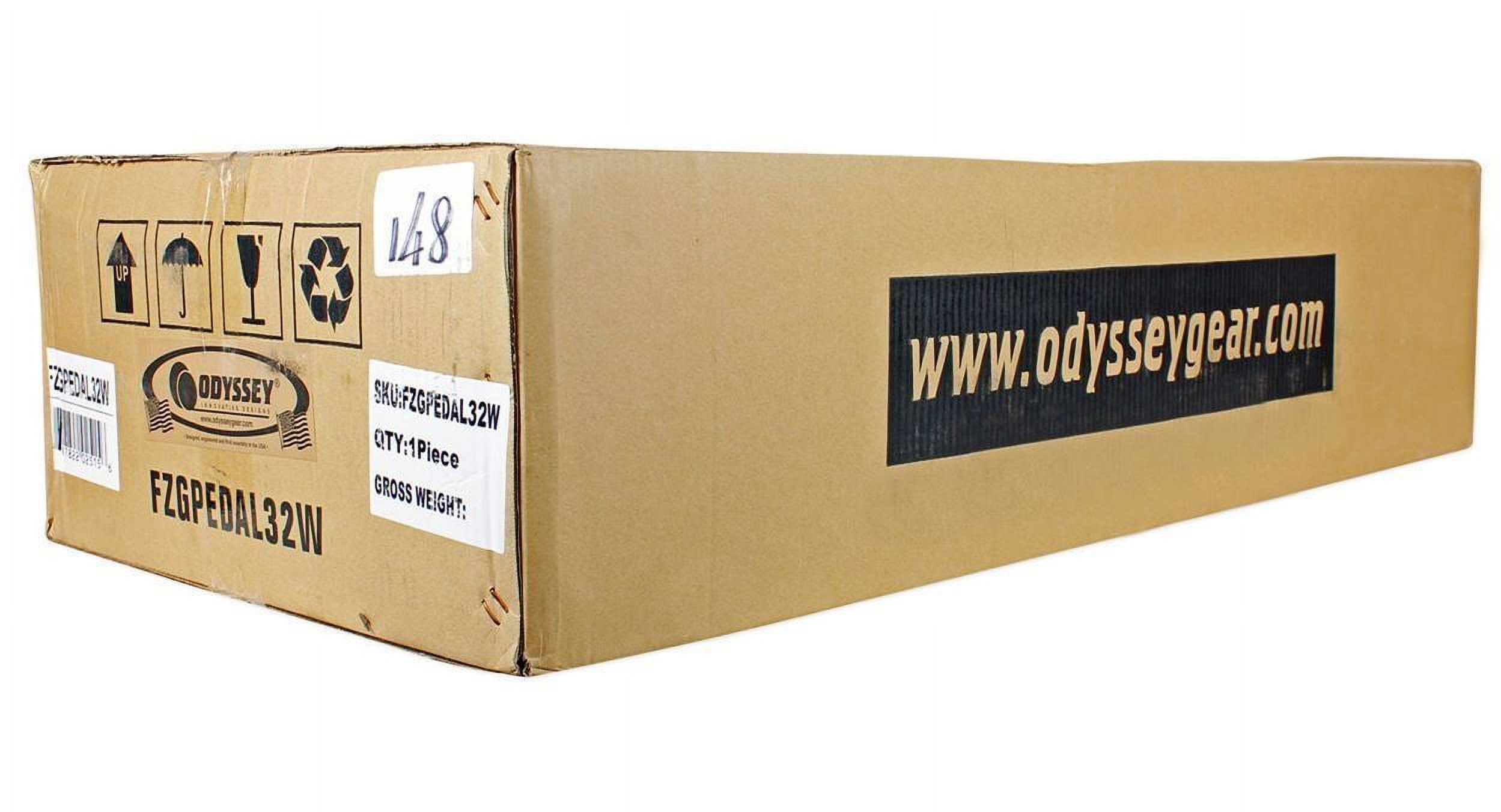 Odyssey FZGPEDAL32W 32” ATA Flight Pedal Case w/ Slanted Pedal Board