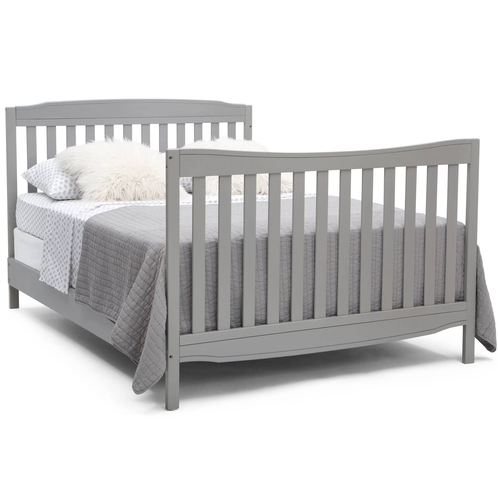 Delta Children Mason 6-in-1 Convertible Crib and Changer, Gray