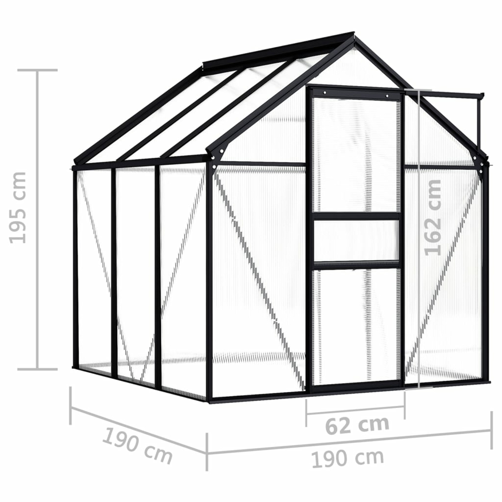 Andoer parcel,With Polycarbonate Roof Supplies Aluminum 38.9Outdoors Tent Roof Panels Aluminum Outdoors Tent Supplies Polycarbonate Roof Panels AluminumPlant 74.8 X 38.9 Ft² (l X W