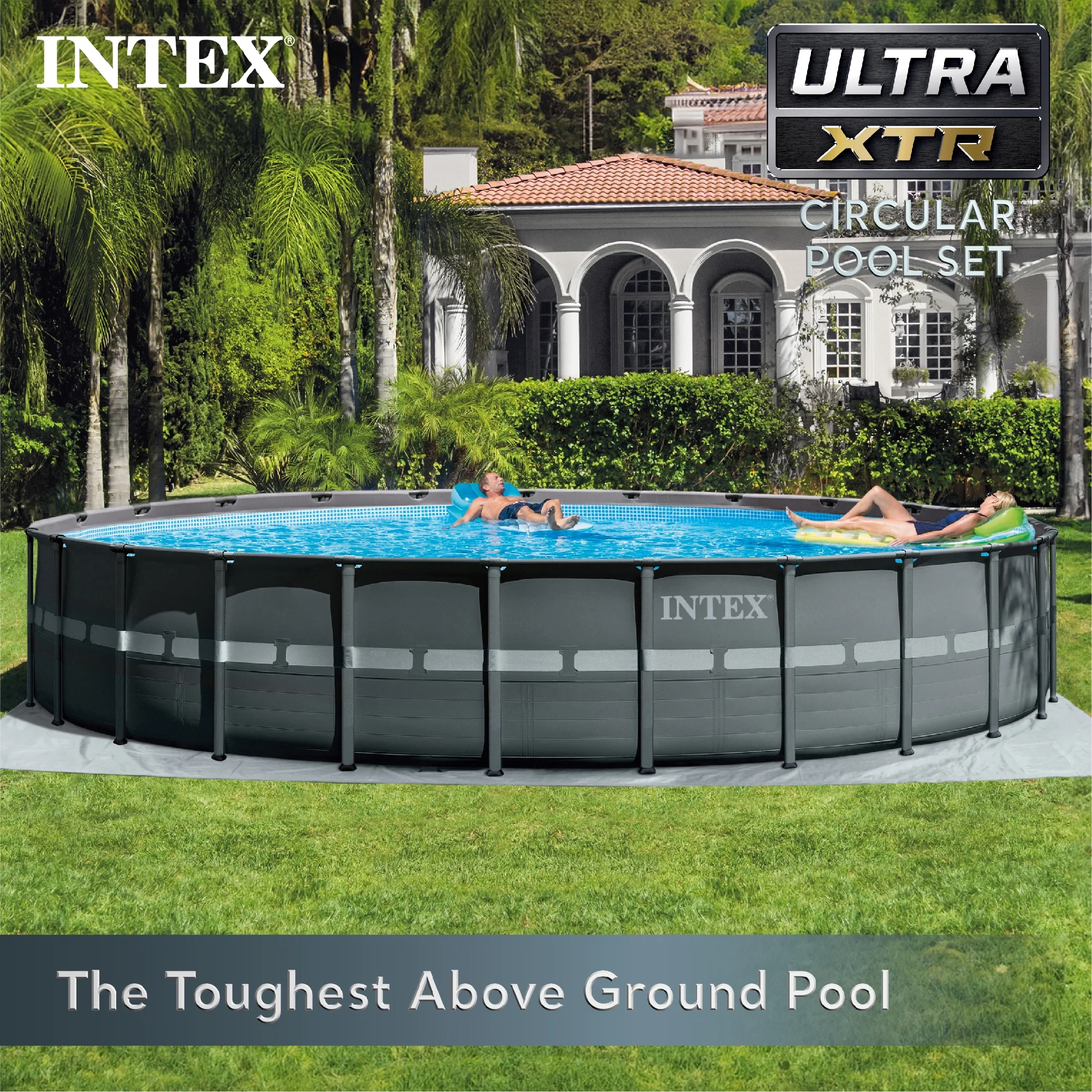Intex 18Ft x 52In Ultra XTR Frame Above Ground Swimming Pool Set with Pump