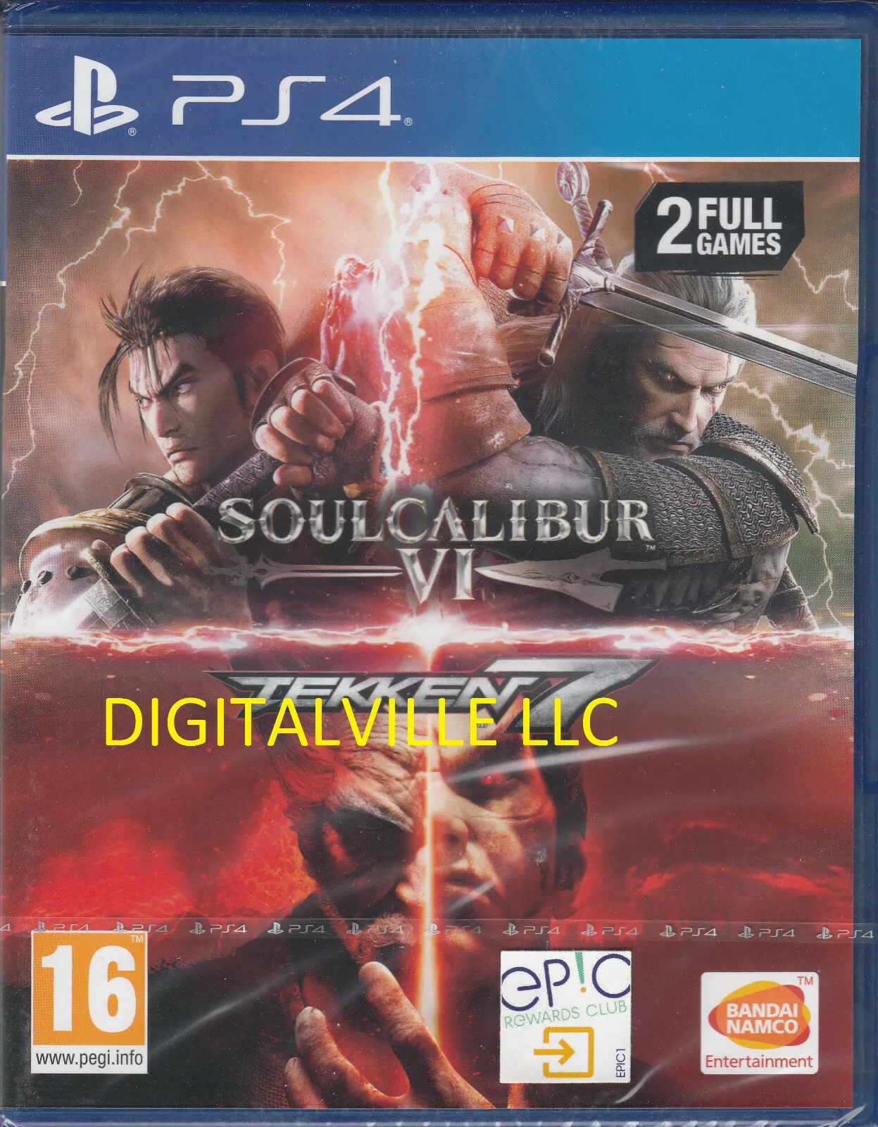 Tekken 7 Soul Calibur VI PS4 Dual Pack 2 Full Games Brand New Factory Sealed