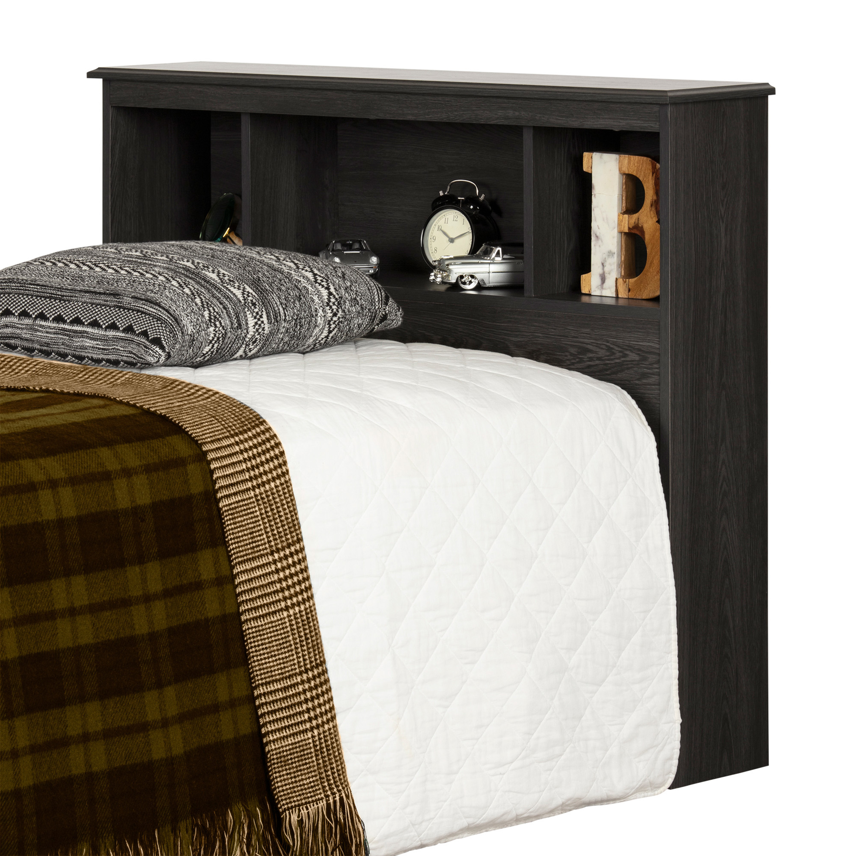 South Shore Tassio, Farmhouse Headboard, Twin Gray