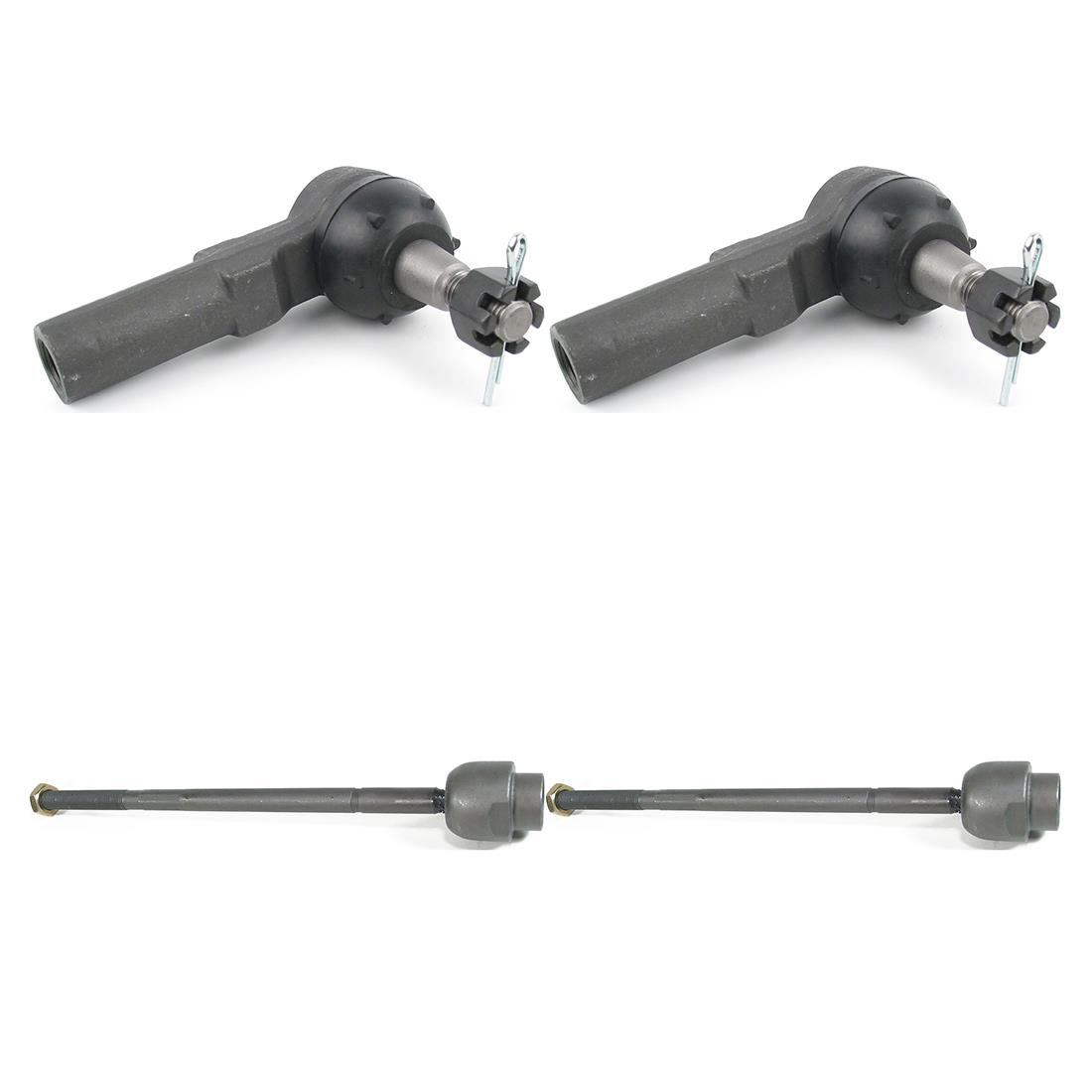 4X Mevotech Front Inner & Outer Steering Tie Rod End For Chevrolet Corvette
