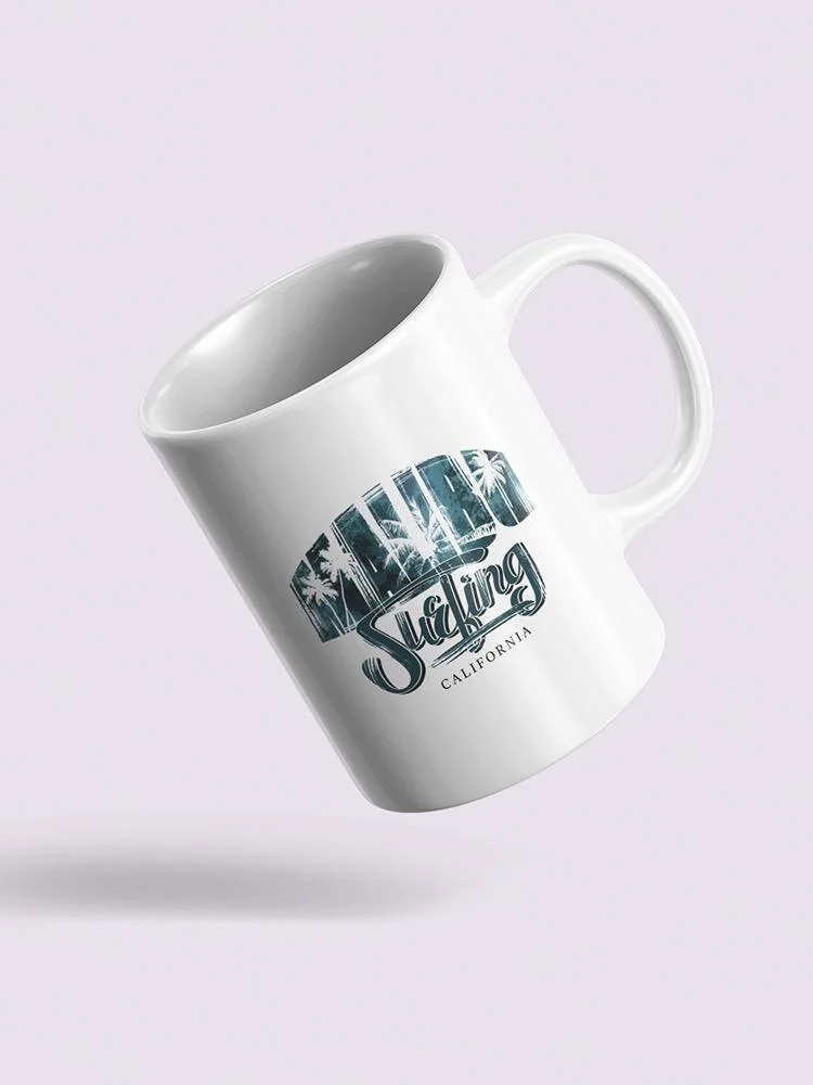Surfing In Malibu Mug  -Image by Shutterstock,