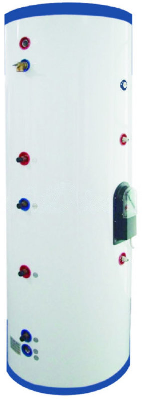 1000 Liter 264 Gallon Stainless Steel Solar Hot Water Heater Tank Dual Copper Coil Heat Exchangers