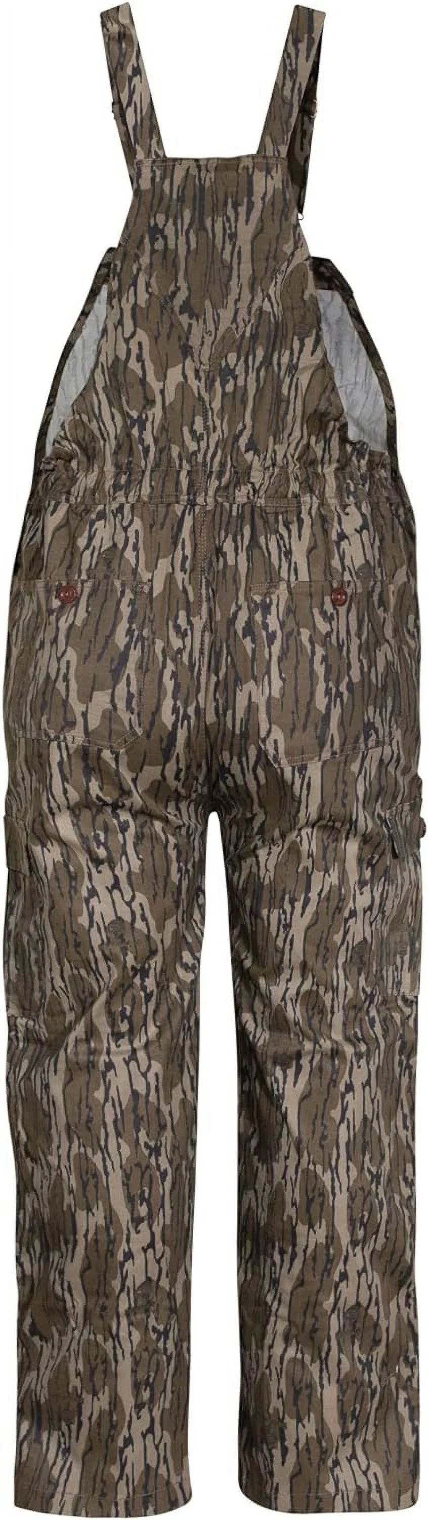 Mossy Oak Men's Cotton Mill 2.0 Camouflage Hunting Bib Overall in Multiple Camo Patterns, Original Bottomland, X-Large