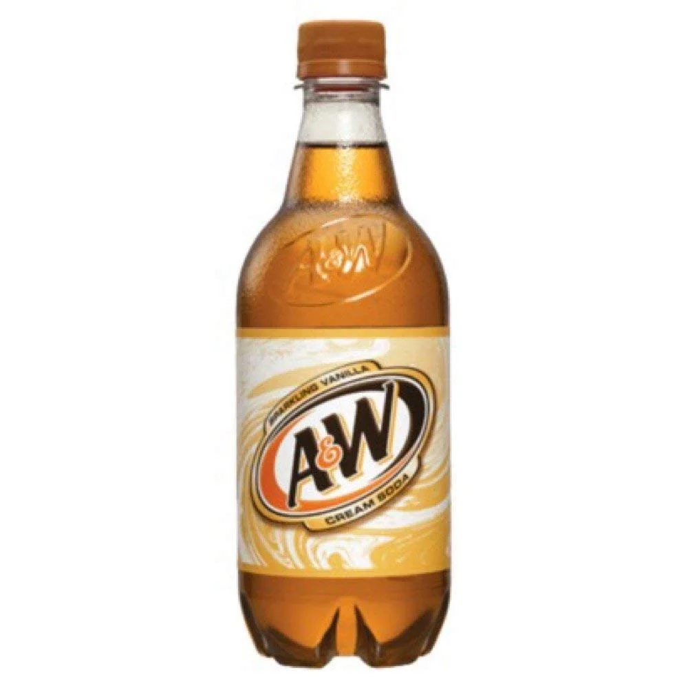 A&W Cream Soda, Made With Aged Vanilla, 20 Fl Oz Bottles, (Pack of 12, Total of 240 Fl Oz)