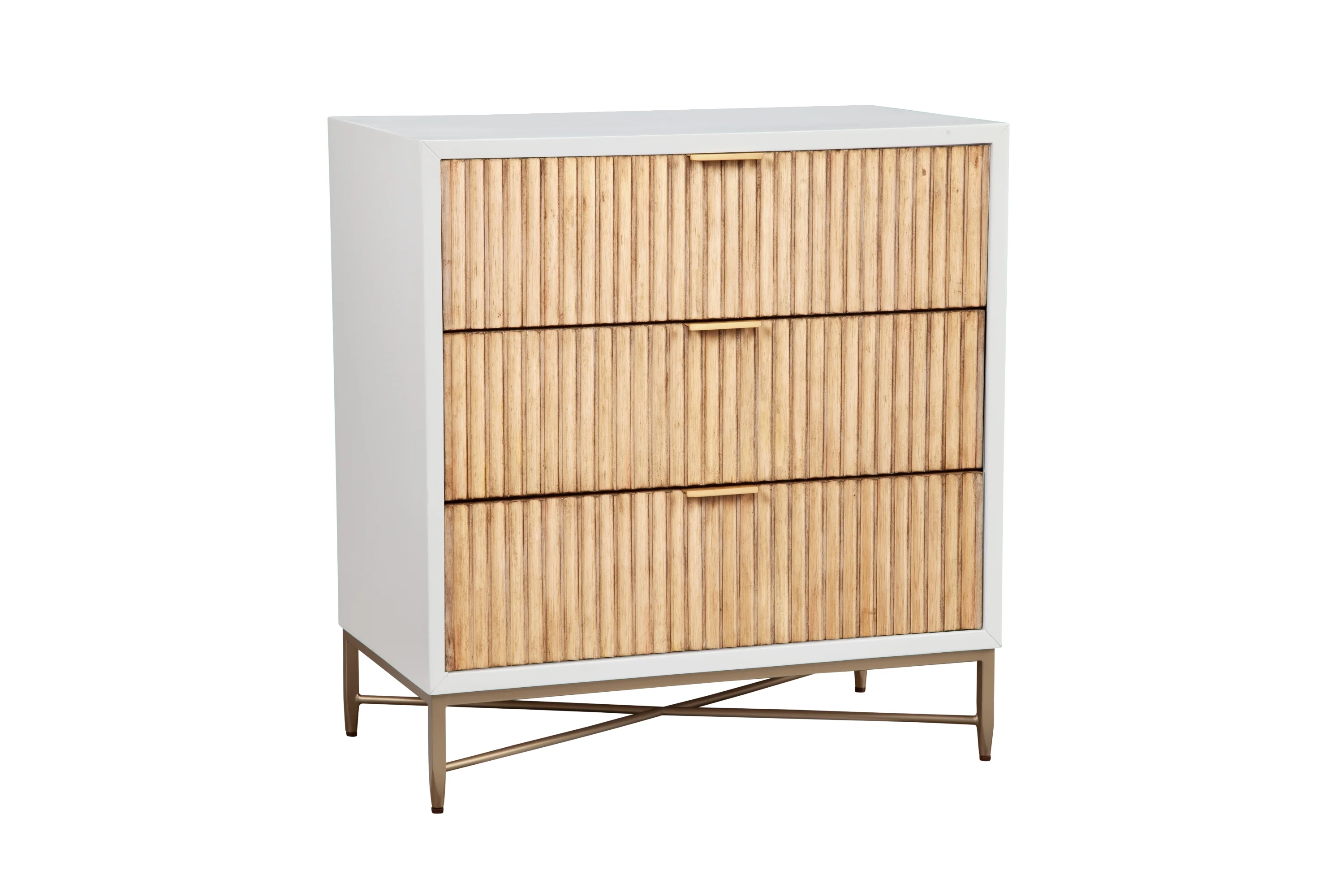 Origins by Alpine Larsen 3 Drawer Small Chest in White