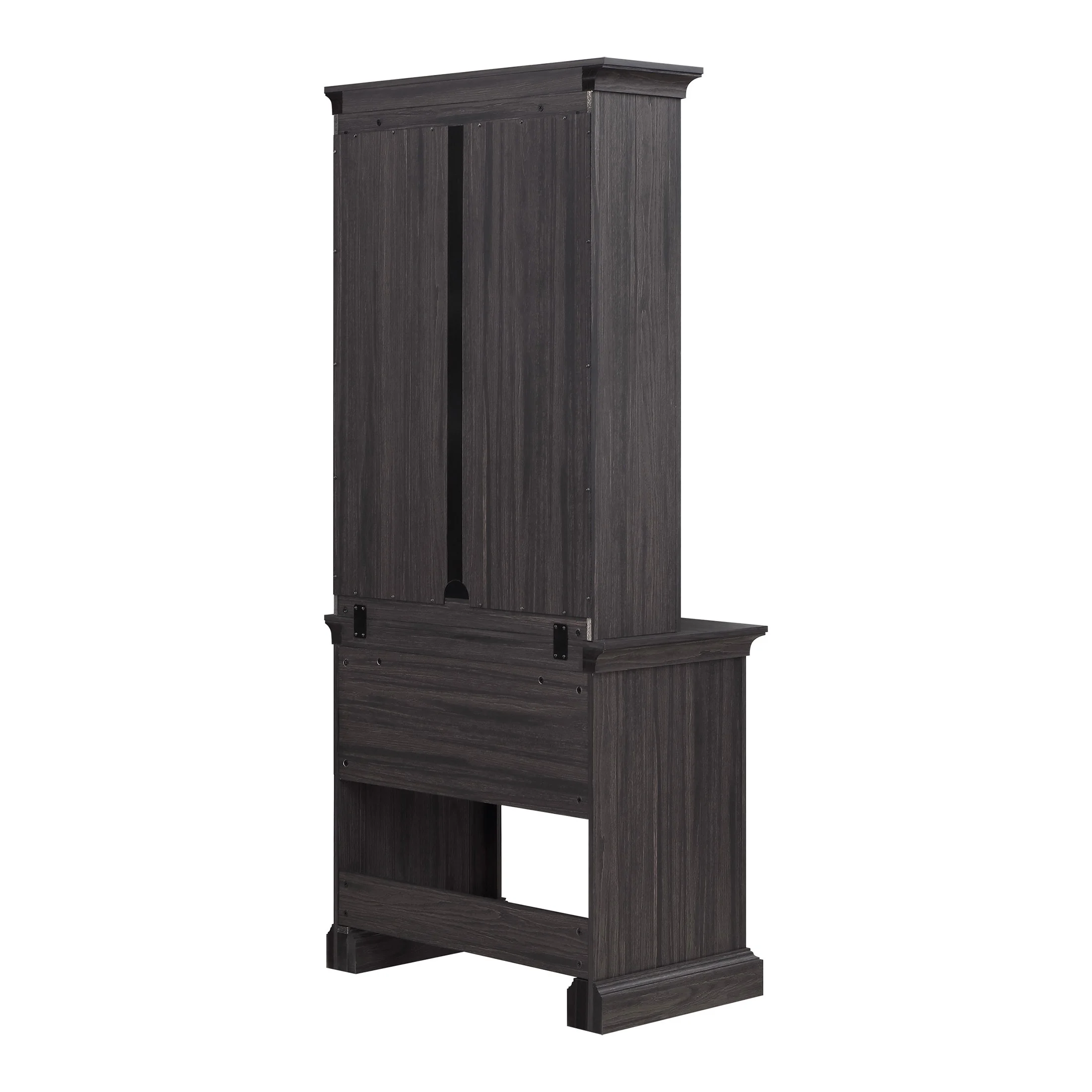 Better Homes & Gardens Canton Writing Desk with 2-Shelf Hutch, Tobacco Oak Finish