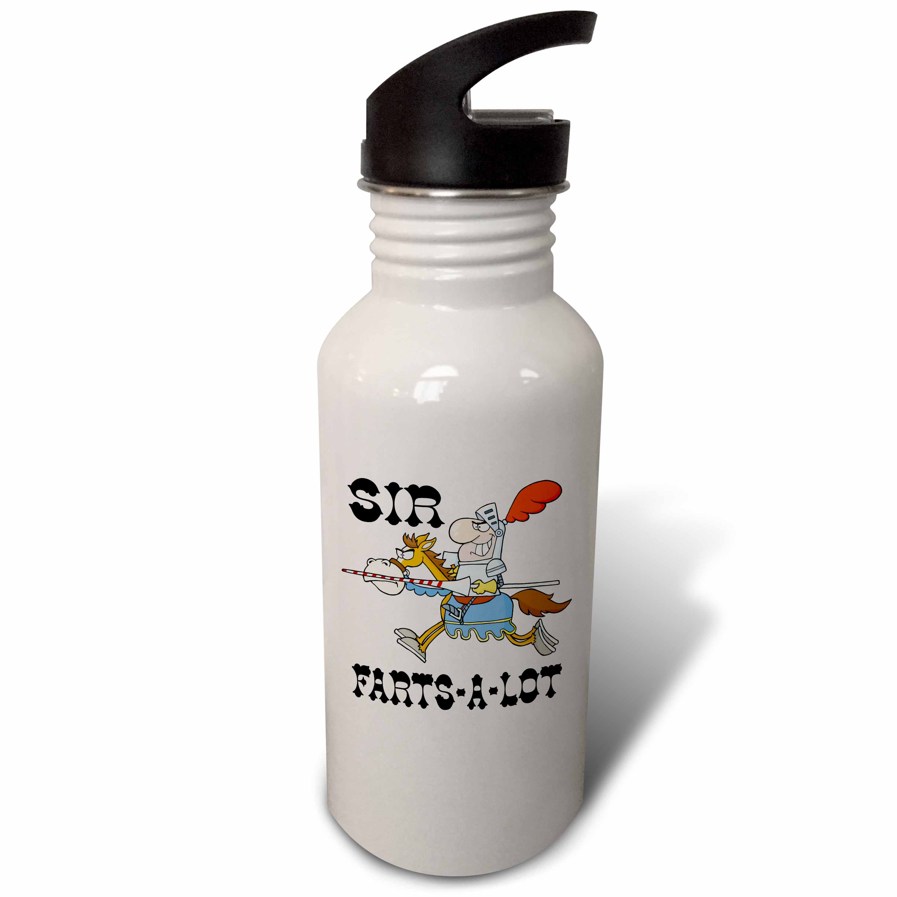 Funny Knight Sir Farts A Lot 21 oz Sports Water Bottle wb-203483-1