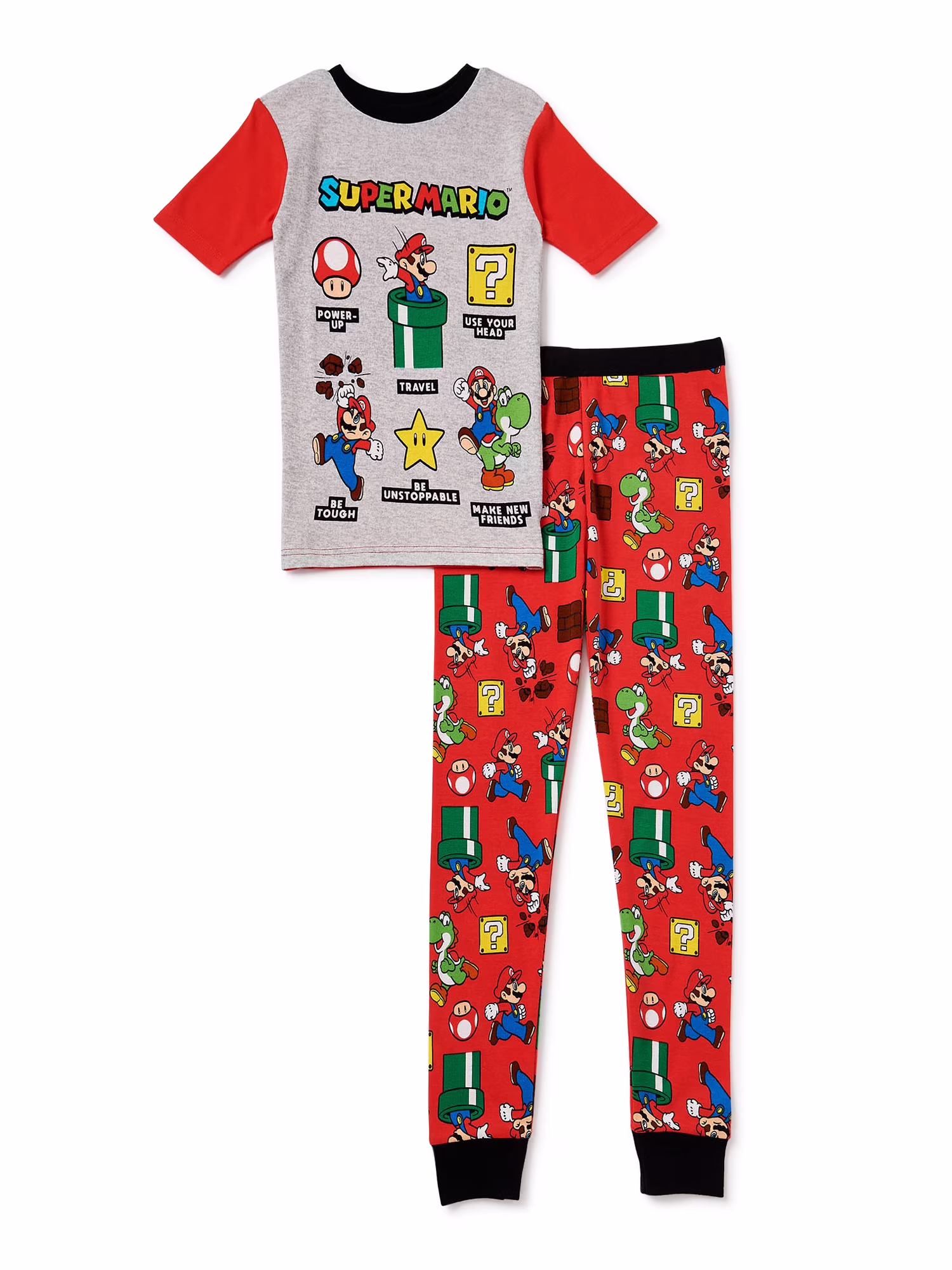 Super Mario Bros. Exclusive Boys 2-Piece Pajama Set