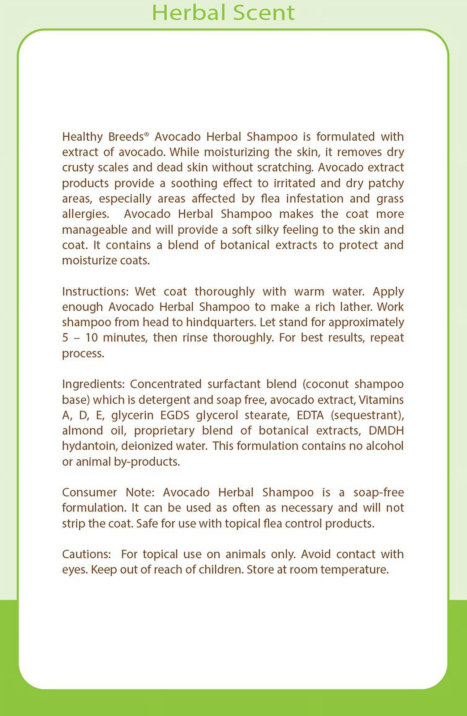 Healthy Breeds 840235157496 Chow Chow Avocado Herbal Dog Shampoo