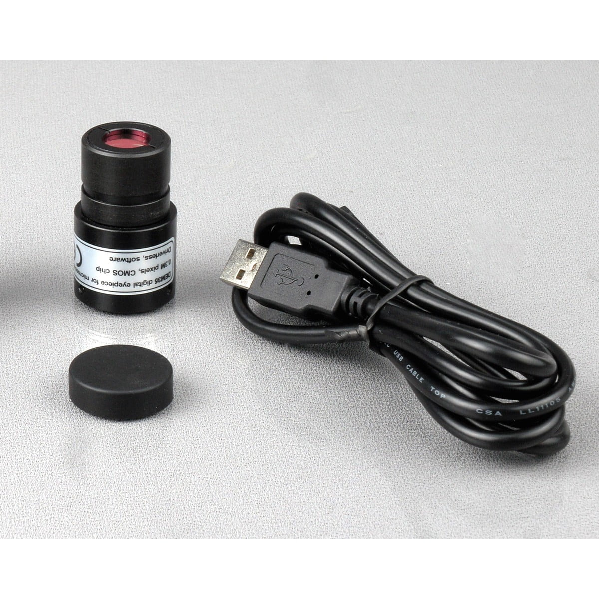 Student 40X-1000X Microscope Kit 360-Degree Rotating Monocular Head with USB Camera and Experiment Cards