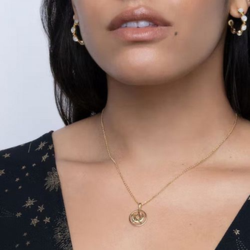 New Arrival INS Design Enamel Tarot Pendant Necklace Jewelry 18K Gold Plated Star Women Jewelry Necklace