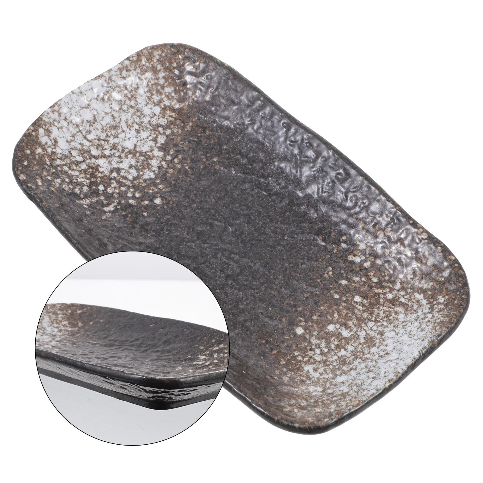 OUNONA Plate Serving Sushi Dish Maker Ceramic Dishes Plates Appetizer Platter Dessert Sauce Vinegar