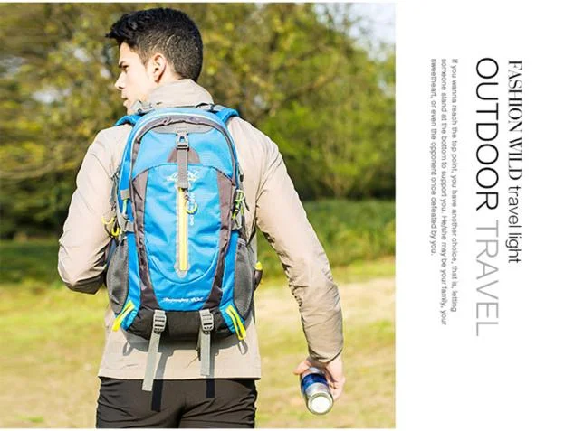 YOHOME 40L Outdoor Hiking Camping Waterproof Nylon Travel Luggage Rucksack Backpack