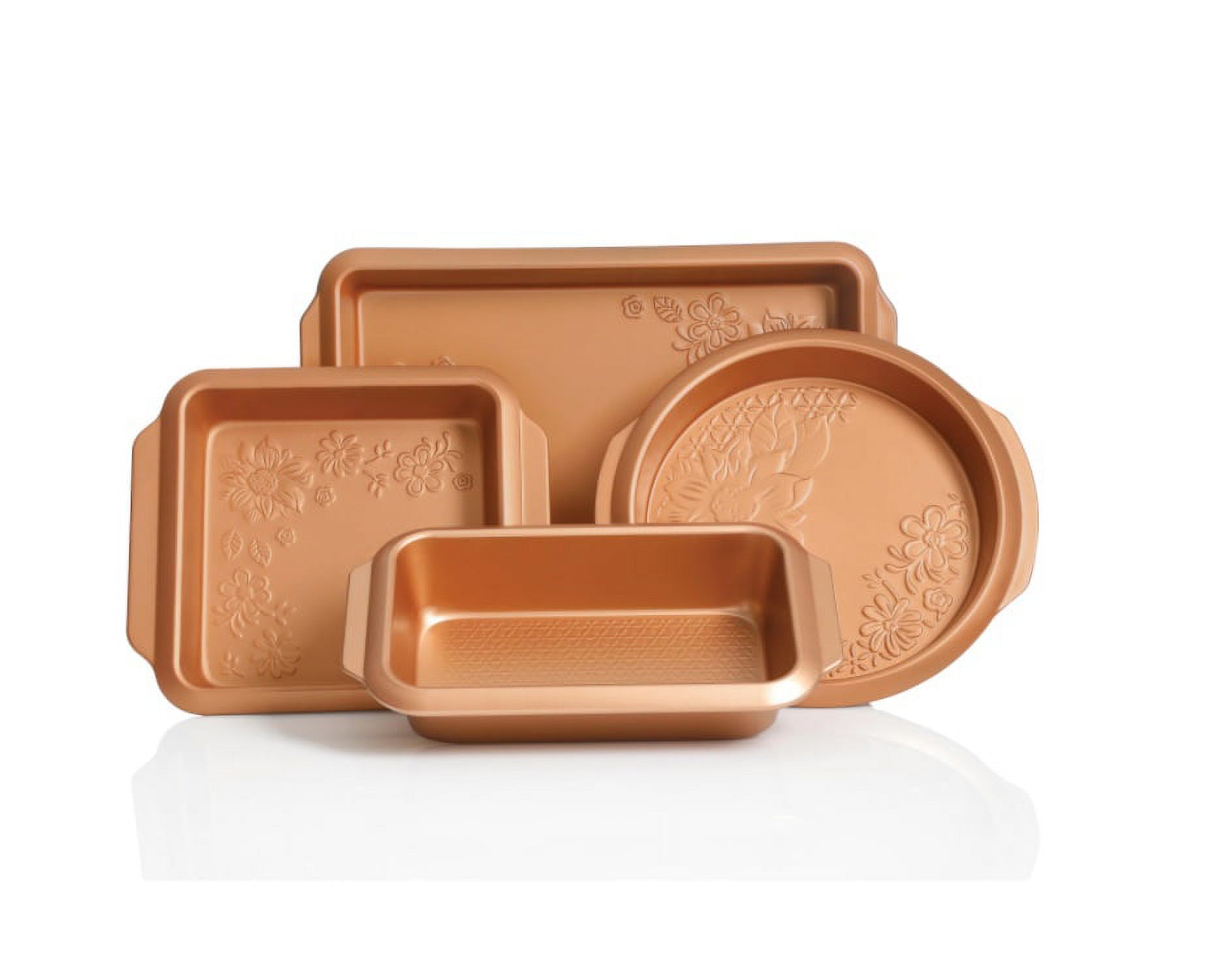 Imperial Home 4 Pc Nonstick Steel Bakeware Set - Copper