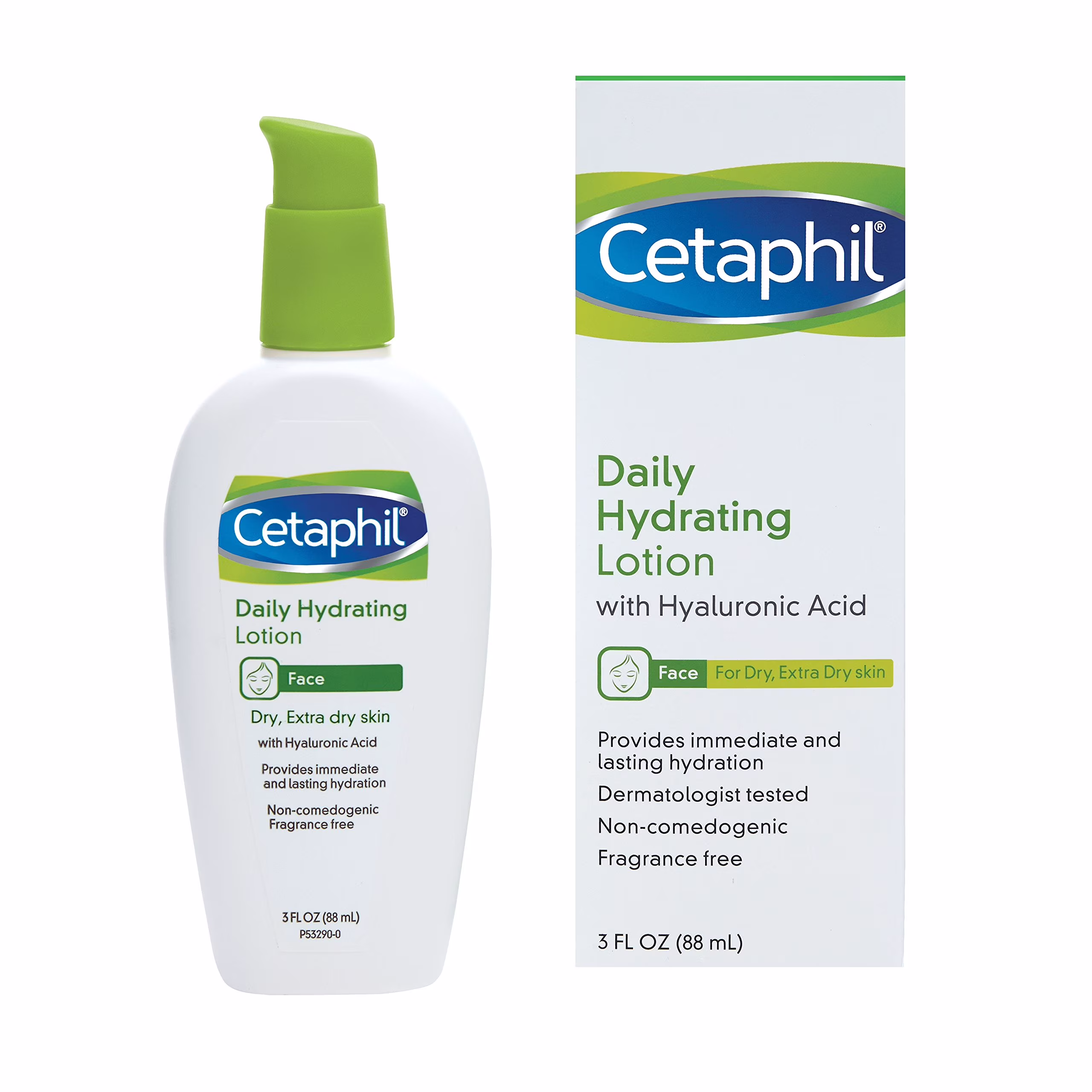 Cetaphil Daily Hydrating Lotion With Hyaluronic Acid, 3 Fluid Ounce