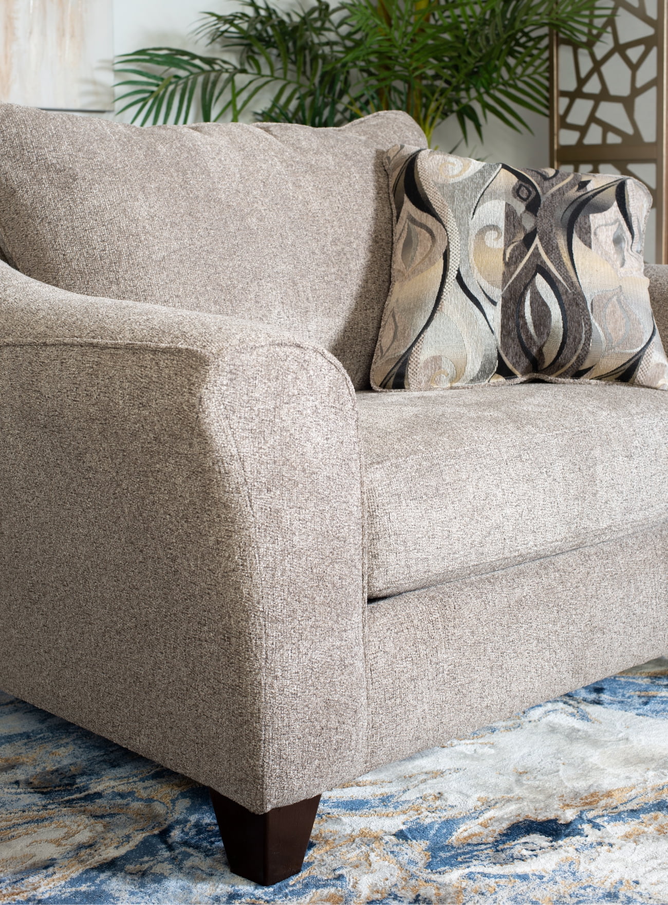 Roundhill Furniture Camero Fabric Pillowback Accent Chair