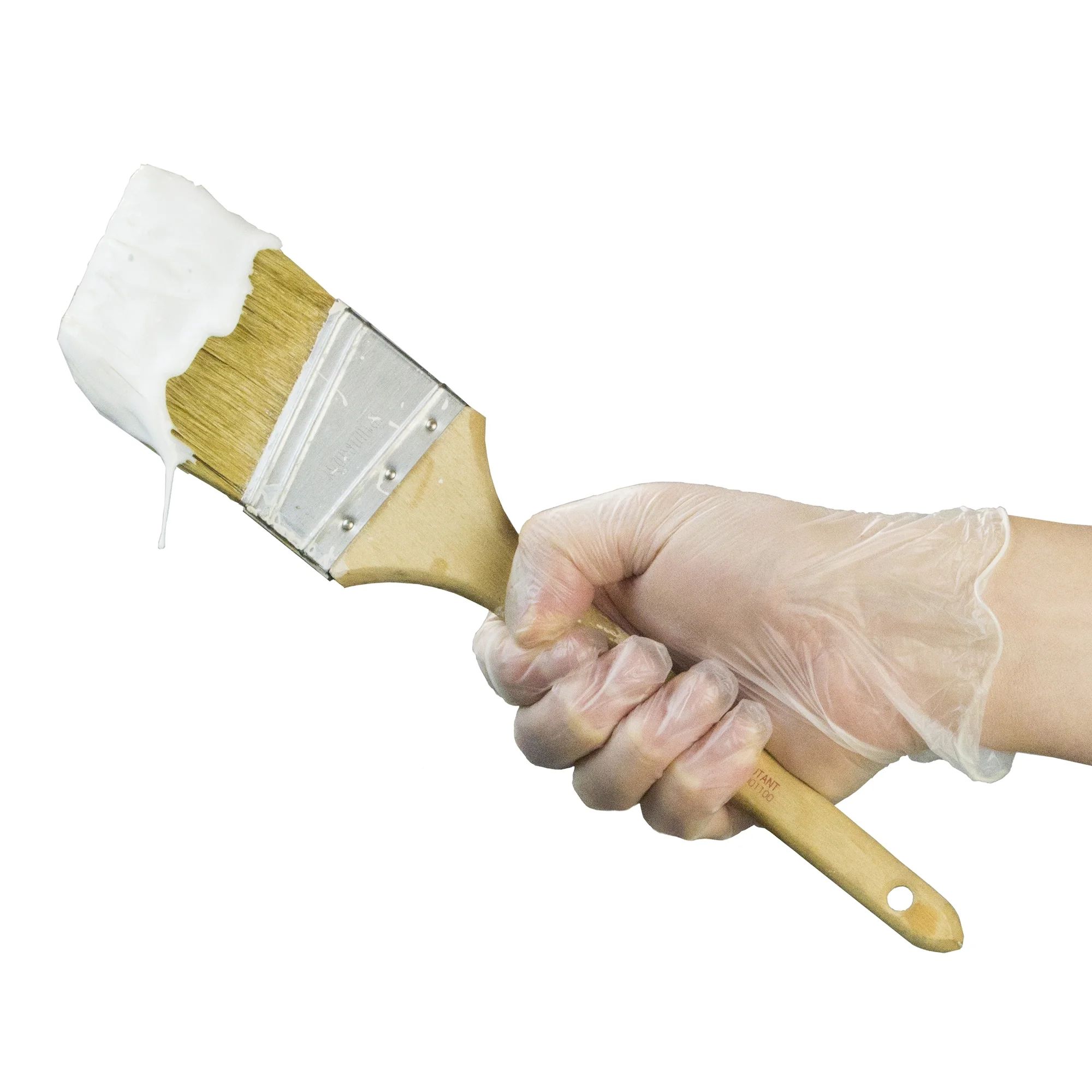 AMMEX Gloveworks Vinyl Disposable Gloves Large Clear Powder Free 100 PK