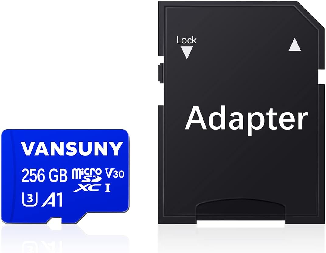 ro SD 256GB roSDXC Memory with SD Adapter A1 App Performance V30 4K Video Recording C10 U3