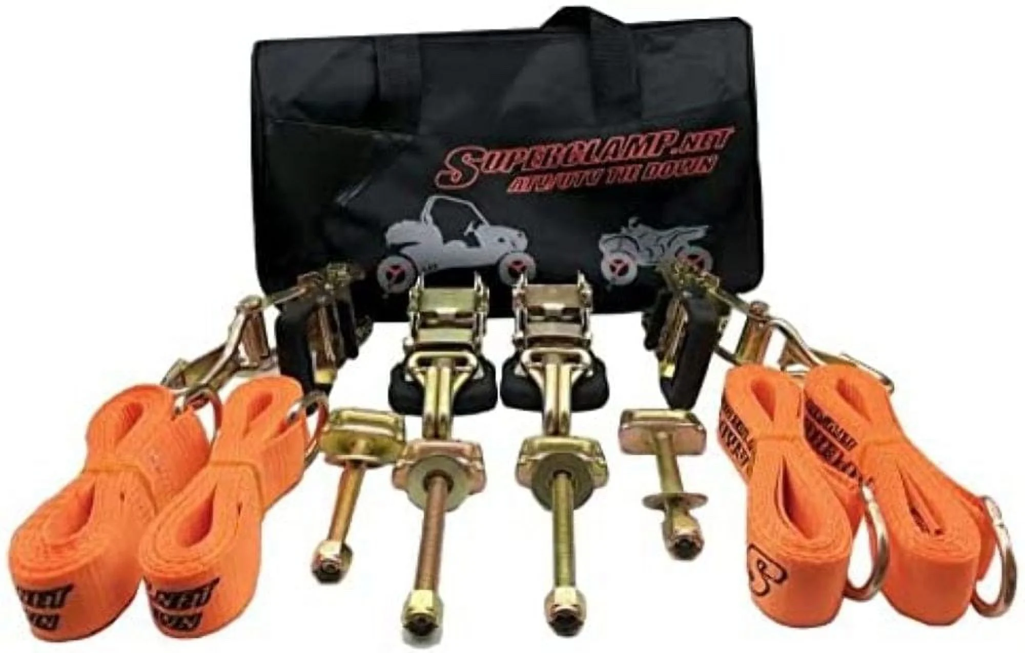 Superclamp 9000 ATV TIE DOWN Atv/Utv Strap Kit
