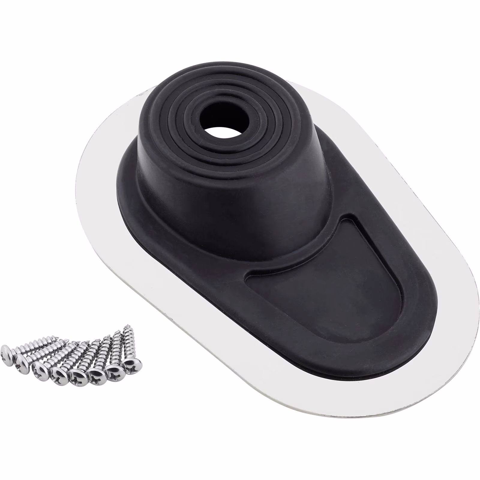 Steering Column Teardrop Firewall Mounting Boot Seal, SS Bezel