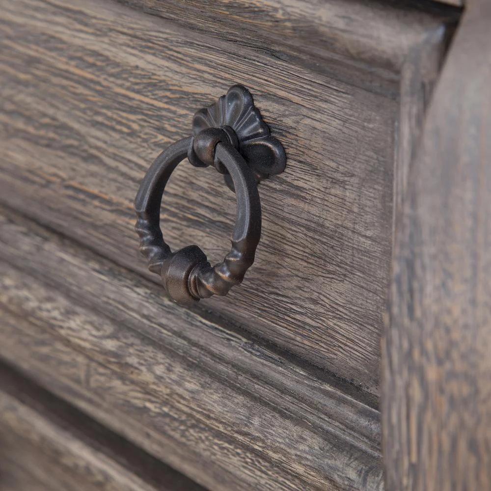 American Woodcrafters Heirloom Rustic Charcoal Wood 10-drawer Triple Dresser