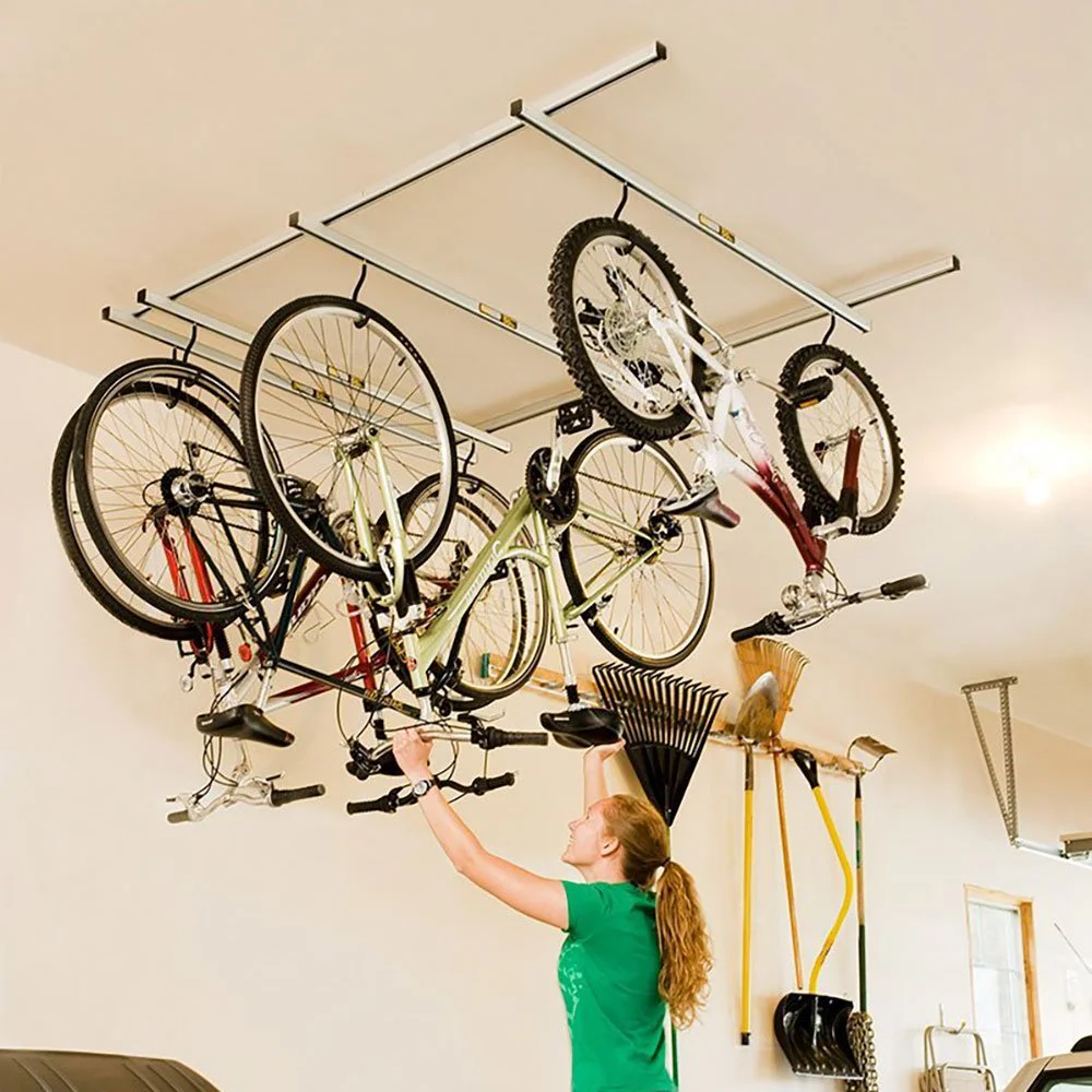 Saris Cycle Glide Ceiling Bike Rack, 11 in x 2 in, 2.2 lb, 4 Bike Capacity